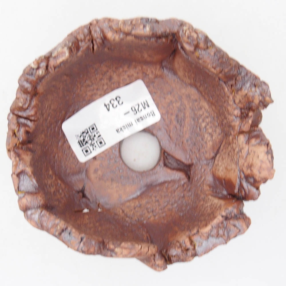 Conchiglia in ceramica 9,5 x 8,5 x 5,5 cm , colore marrone