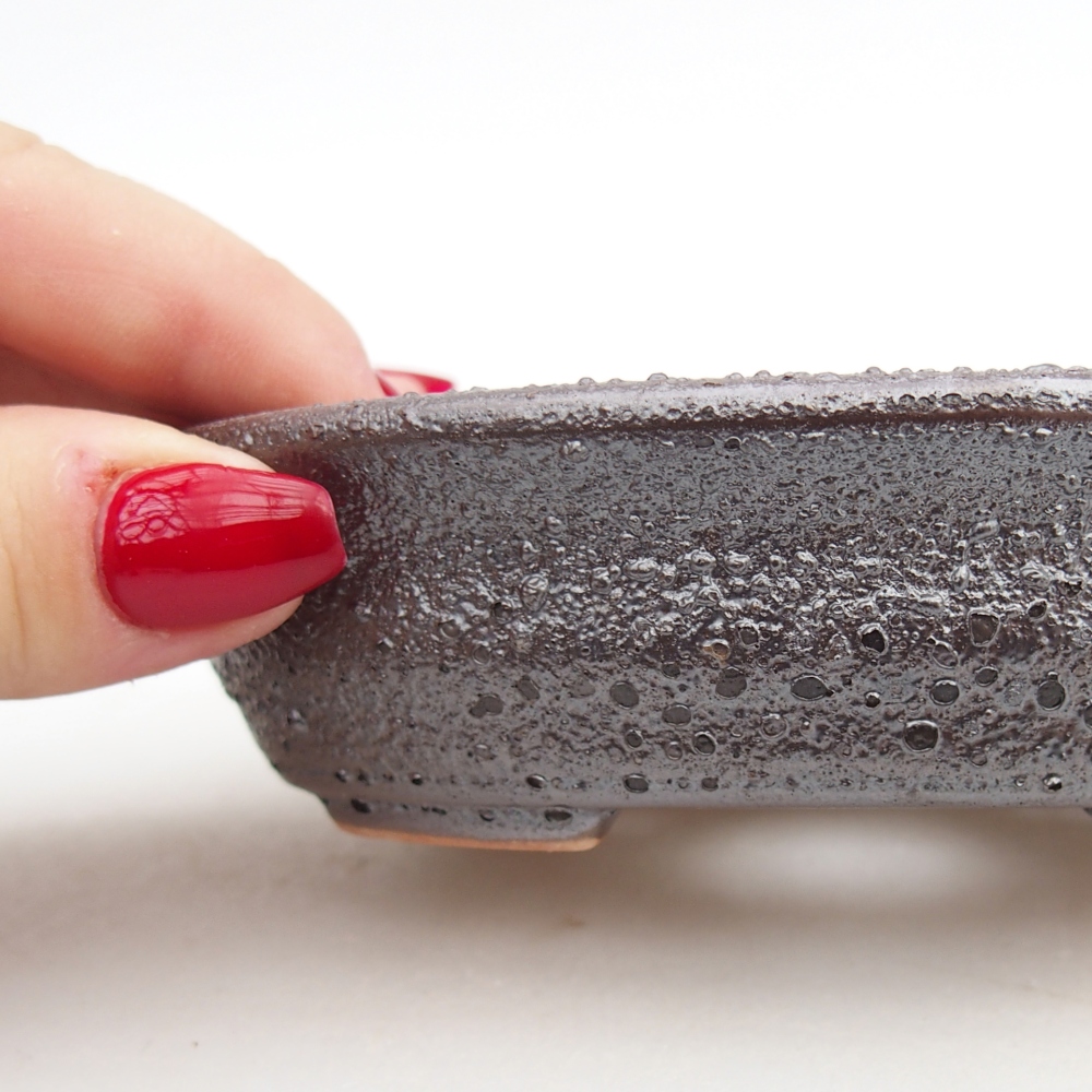 Ciotola bonsai in ceramica 26 x 26 x 8 cm, colore rosso