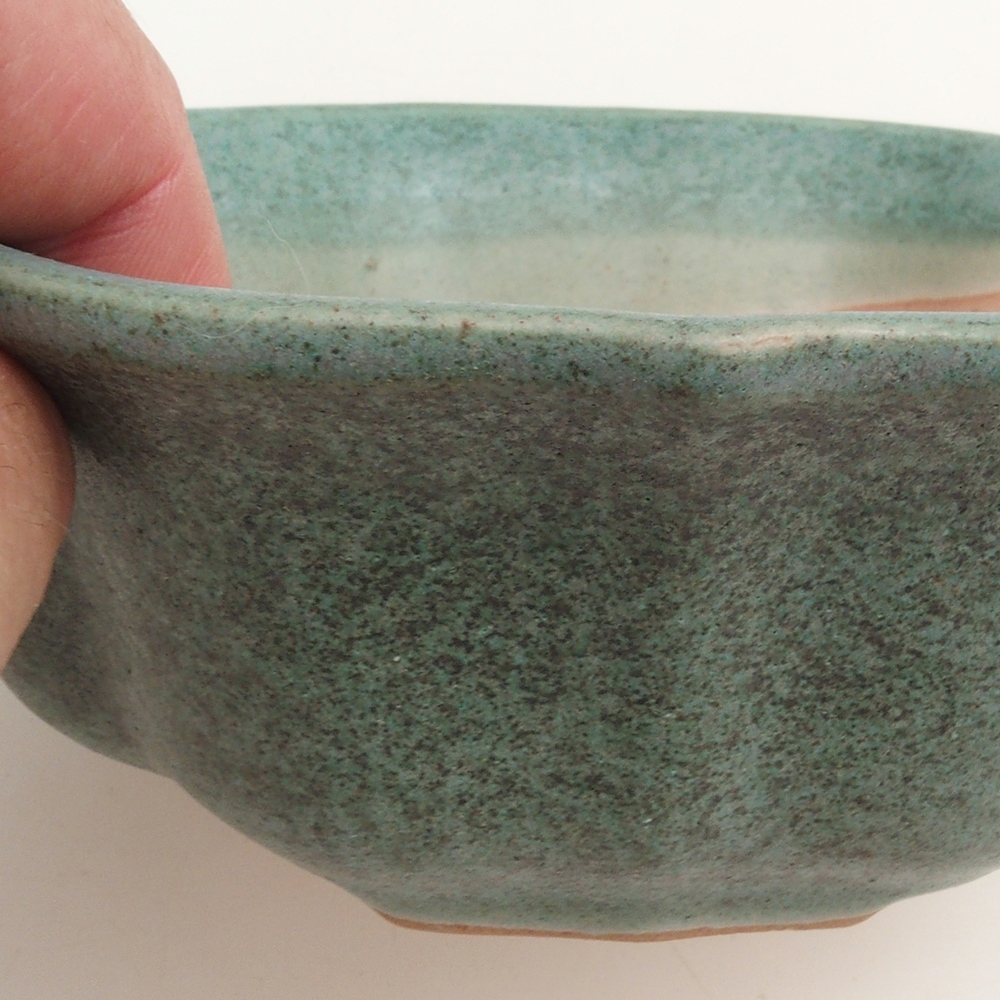 Ciotola per bonsai H06 - 14,5 x 14,5 x 5 cm - verde