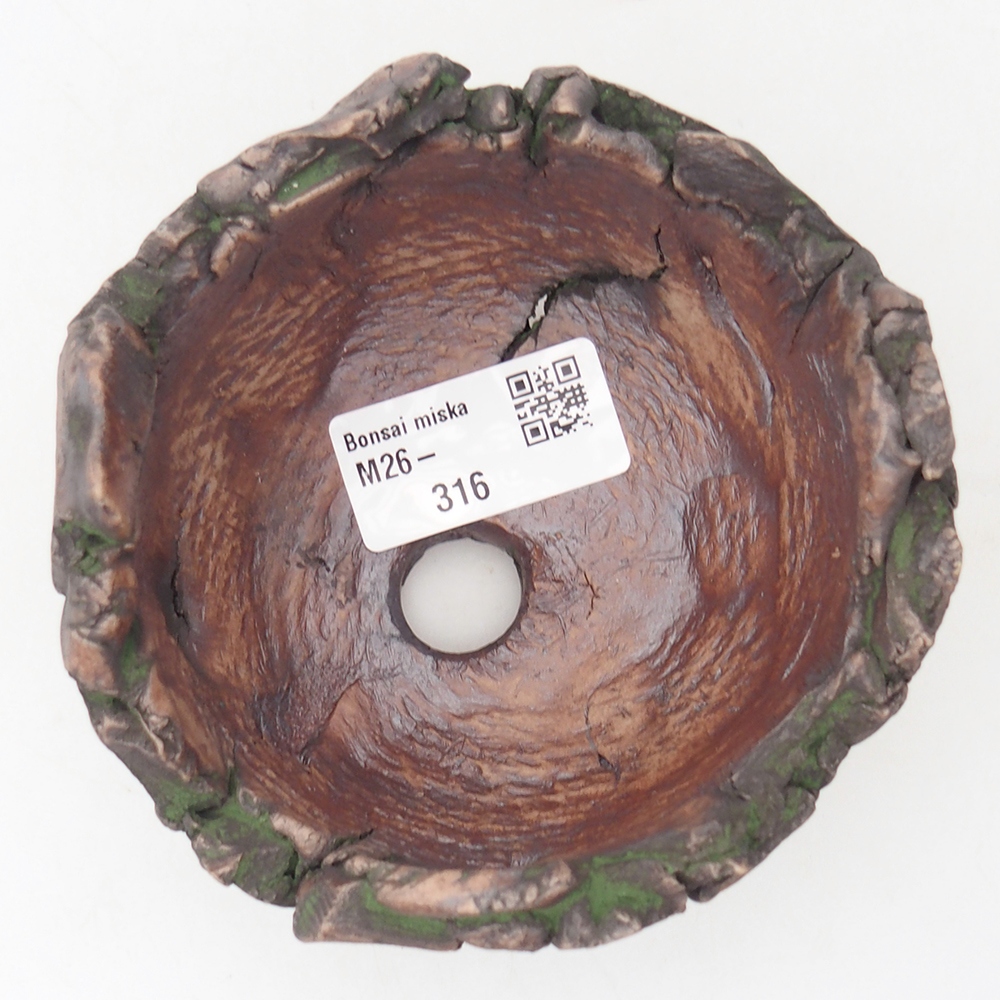 Conchiglia in ceramica 10,5 x 10,5 x 8 cm , colore verde