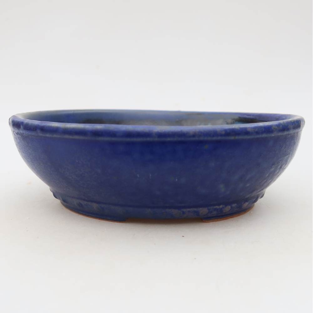 Ciotola bonsai in ceramica 18 x 18 x 5,5 cm, colore blu