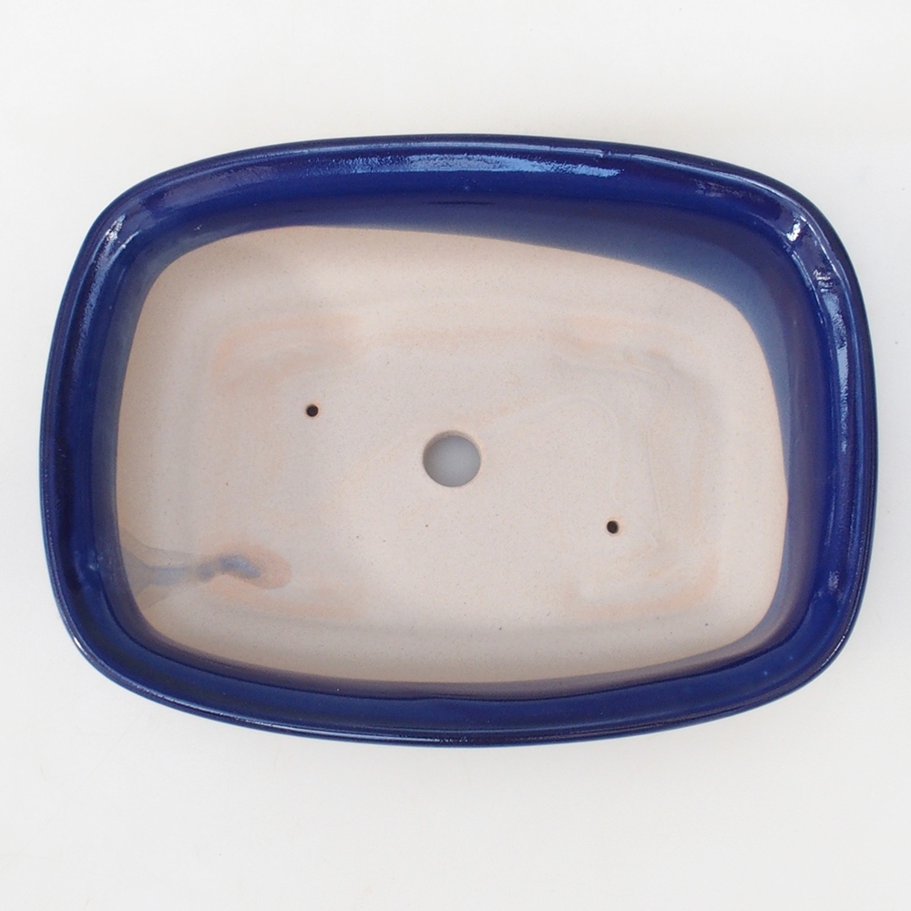 Ciotola bonsai H09 - 30 x 23 x 7,5 cm - blu