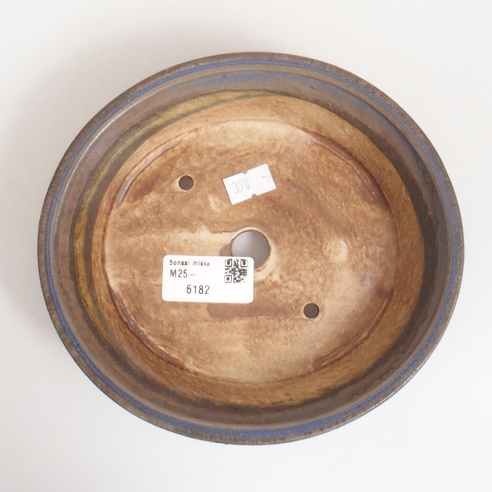 Ciotola per bonsai in ceramica 10 x 8,5 x 4 cm, marrone