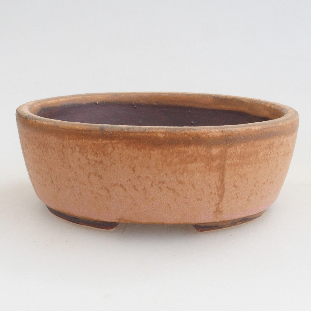 Ciotola per bonsai in ceramica 10 x 8,5 x 4 cm, marrone