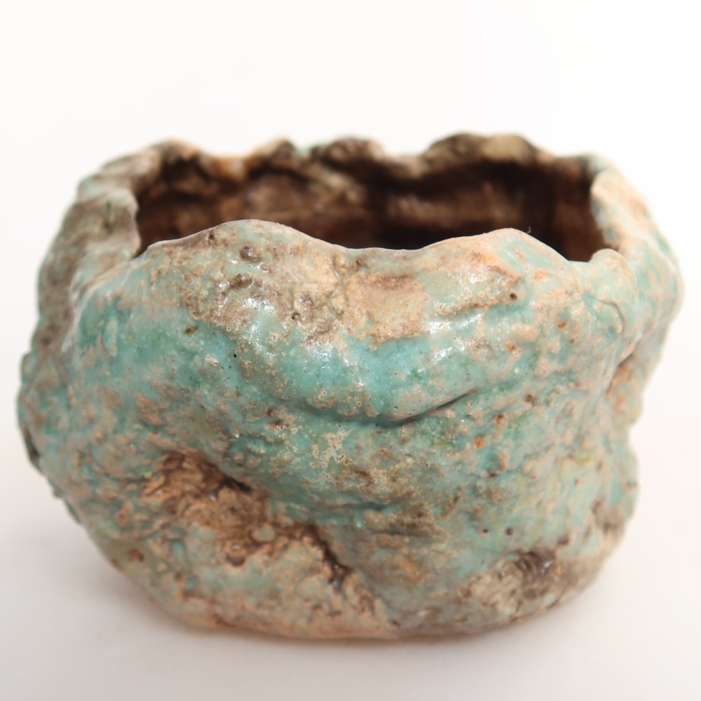 Conchiglia in ceramica 7,5 x 7 x 5,5 cm , colore verde