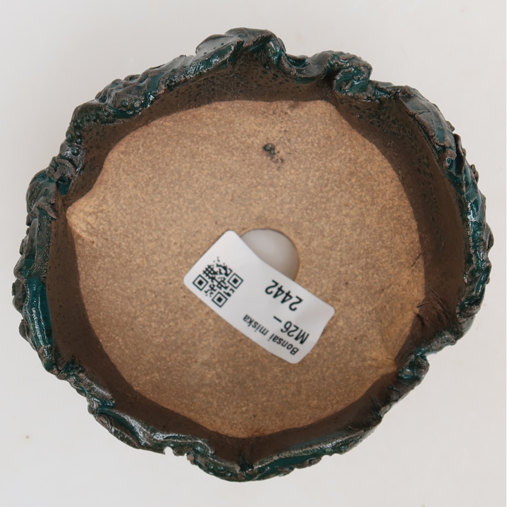 Guscio in ceramica  10 x 10 x 8 cm, colore verde