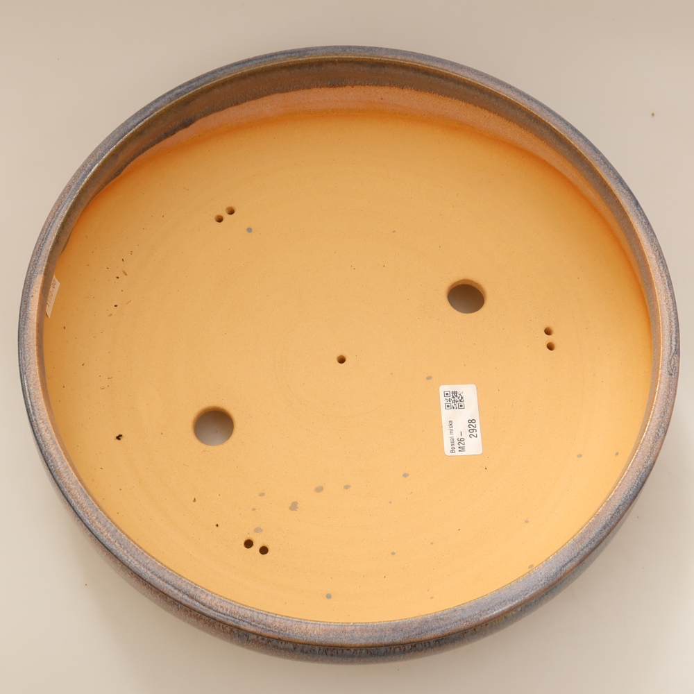 Vaso da bonsai in ceramica 32,5 x 32,5 x 8 cm, colore blu - SOLO RITIRO IN NEGOZIO o spedizione su pallet