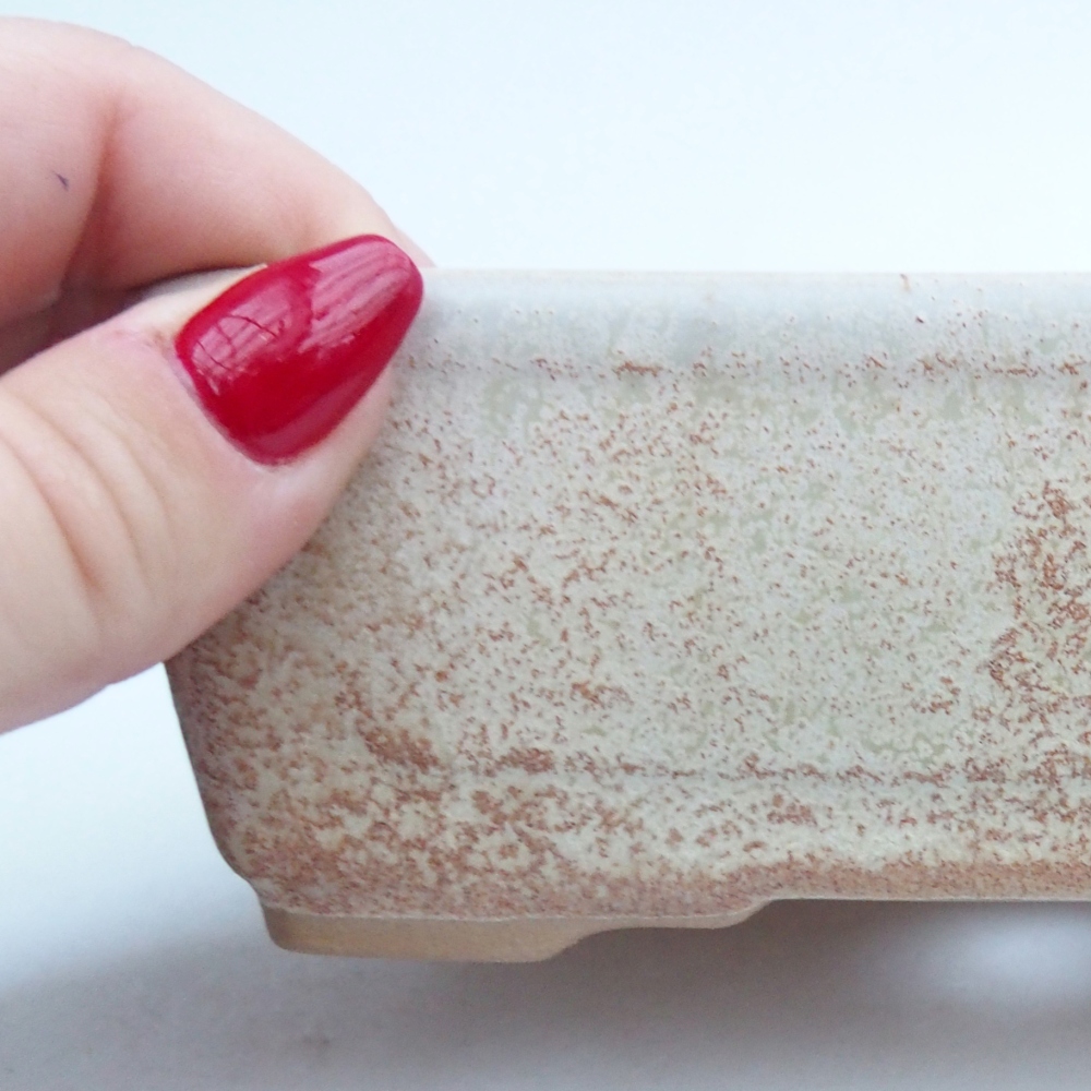 Ciotola bonsai in ceramica 26 x 26 x 8 cm, colore rosso