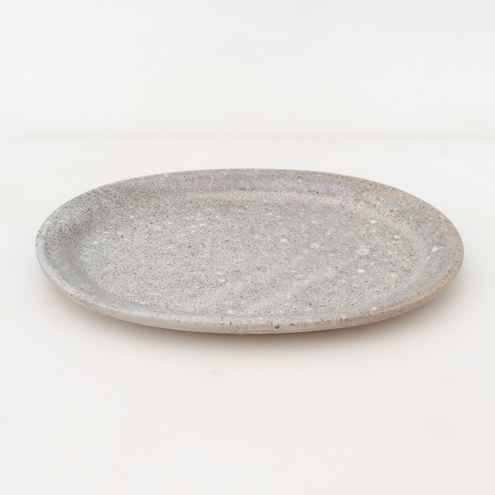 Sottovaso ovale per bonsai S - 20 x 16,5 x 1,5 cm - beige