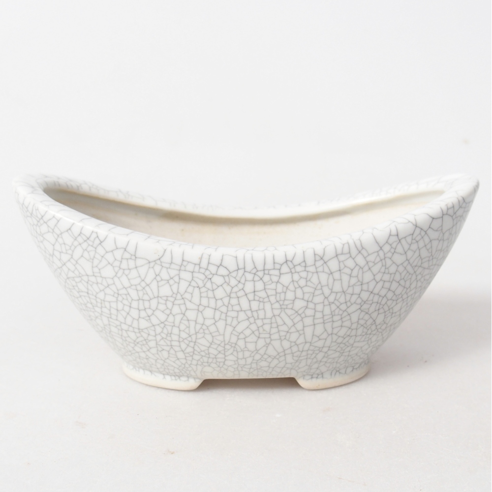Ciotola bonsai in ceramica 12,5 x 6,5 x 5,5 cm, colore raku