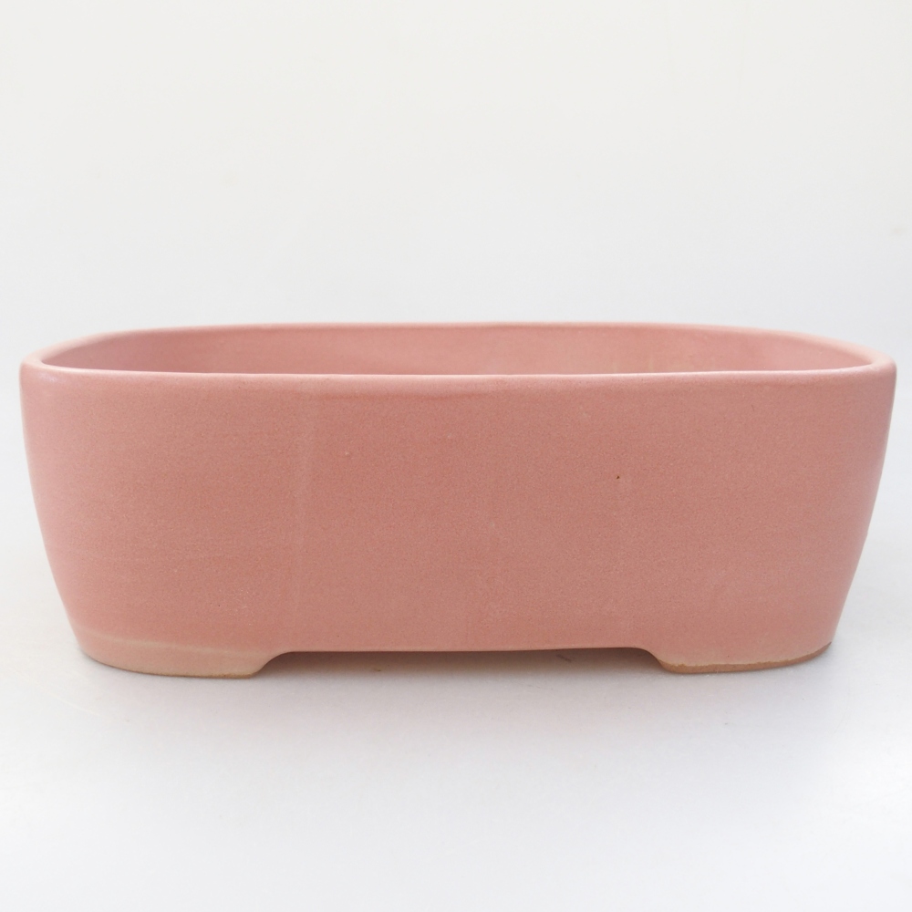 Ciotola bonsai in ceramica 23 x 18 x 7,5 cm, rosa