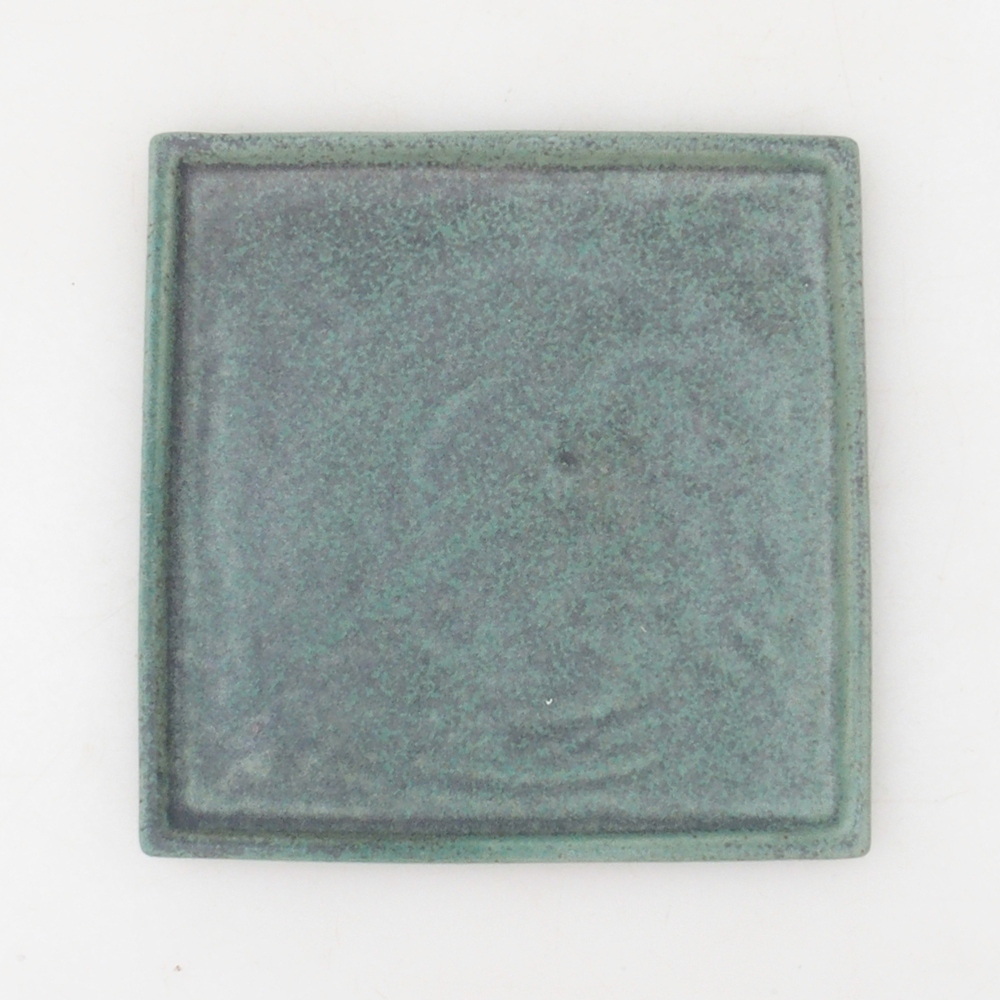 Ciotola bonsai quadrata L - 14 x 14 x 1 cm - verde