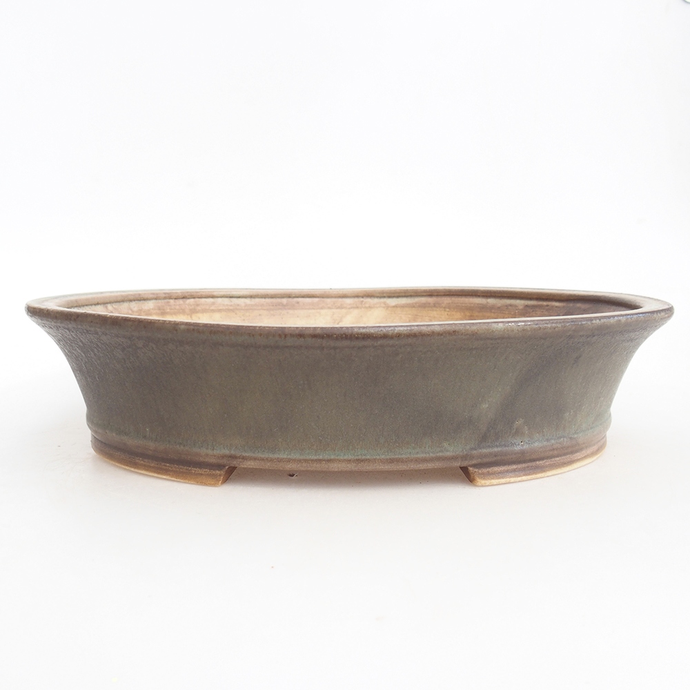 Ciotola bonsai in ceramica 28 x 25 x 6,5 cm, verde