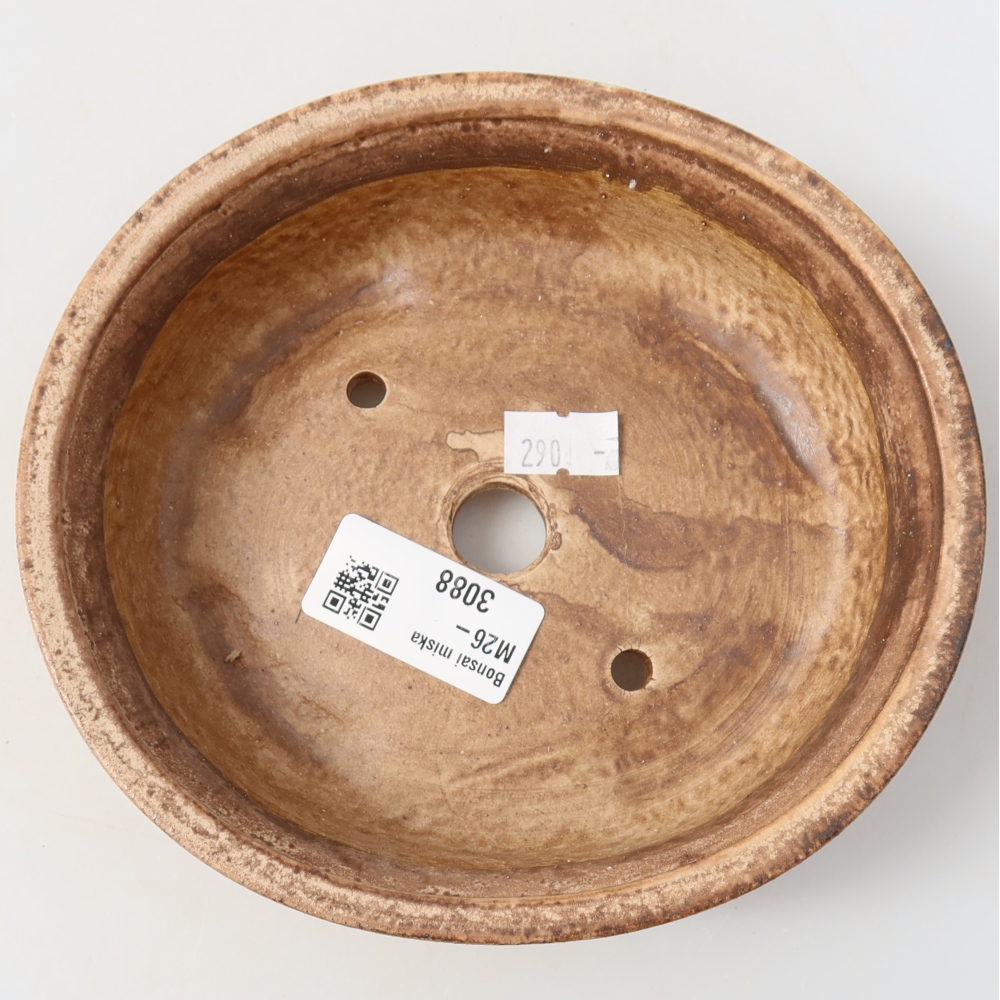 Vaso da bonsai in ceramica 15,5 x 14,5 x 4 cm, colore rosa