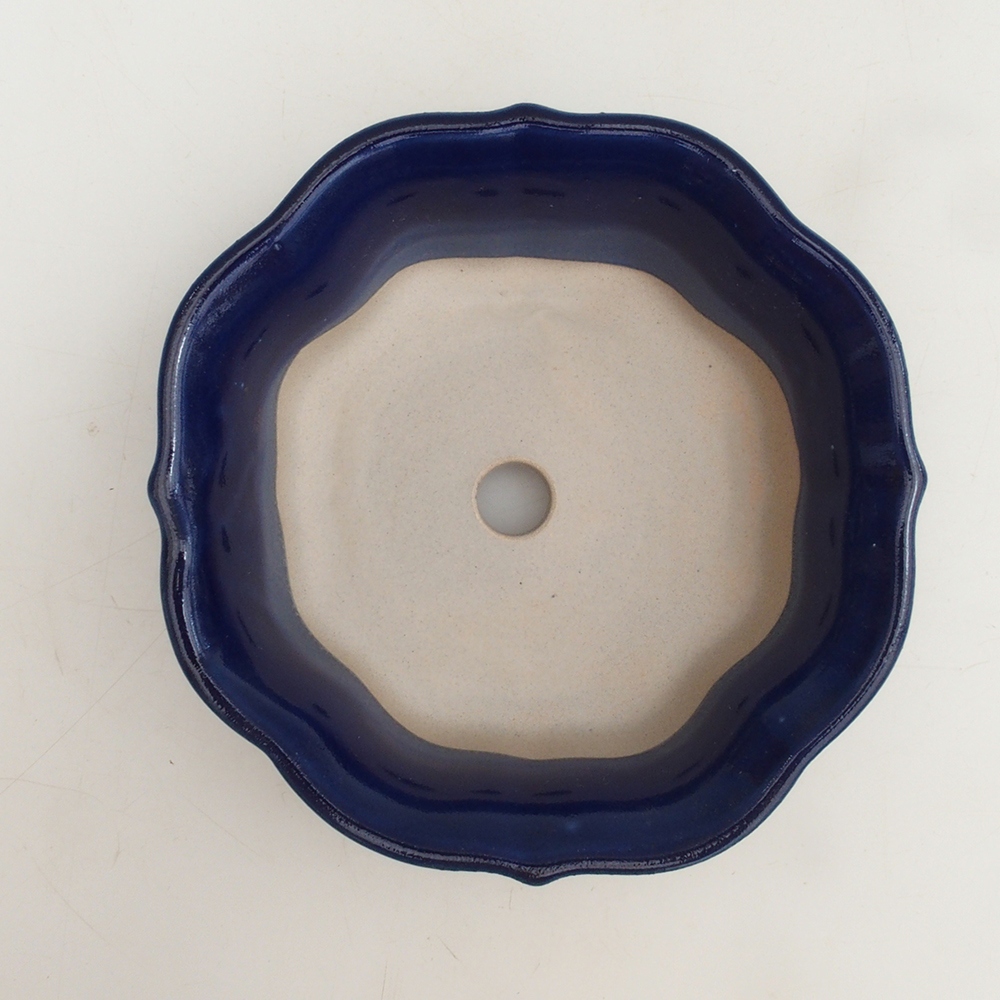 Ciotola per bonsai H06 - 14,5 x 14,5 x 5 cm - blu