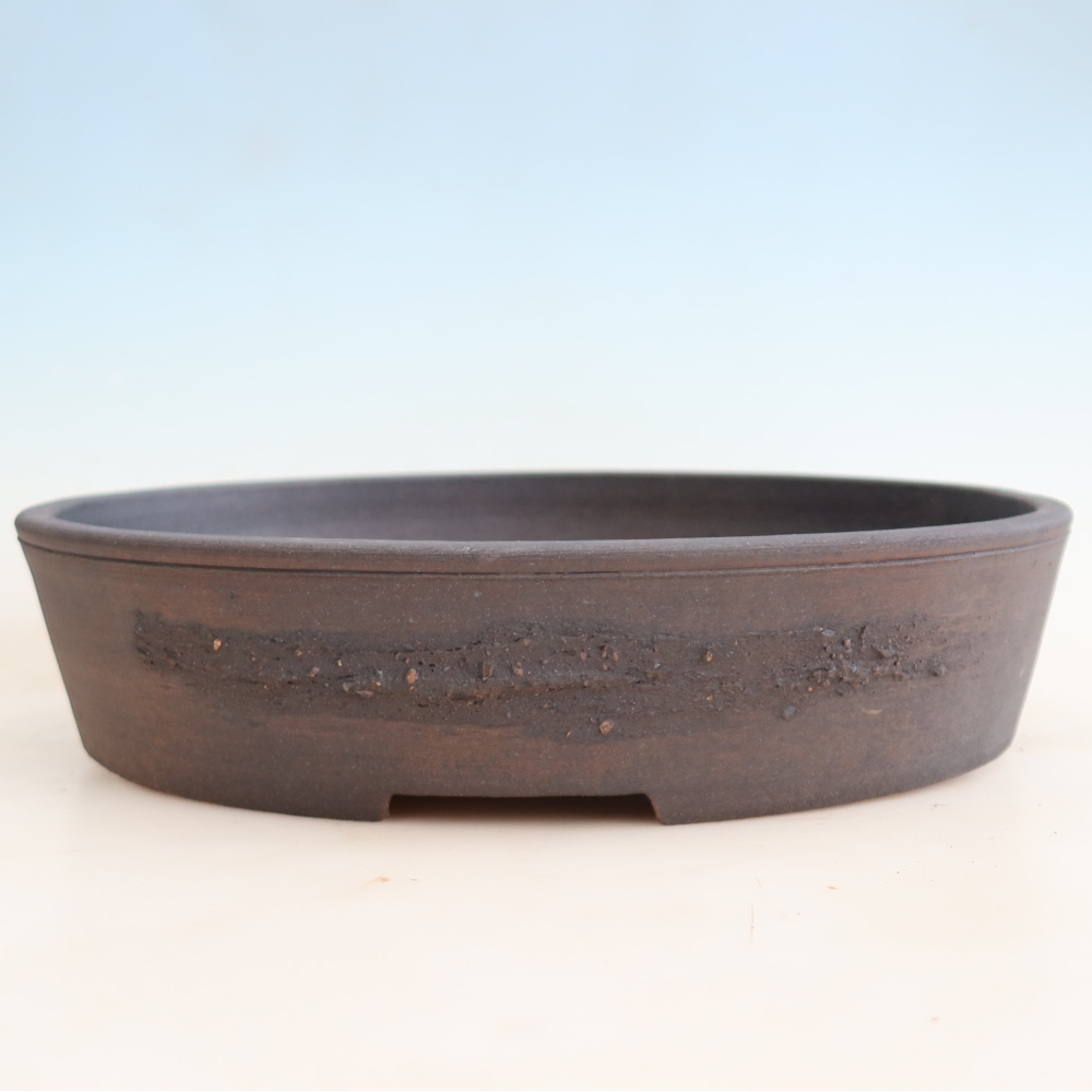 Vaso da bonsai in ceramica 37,5 x 30,5 x 8 cm, colore marrone