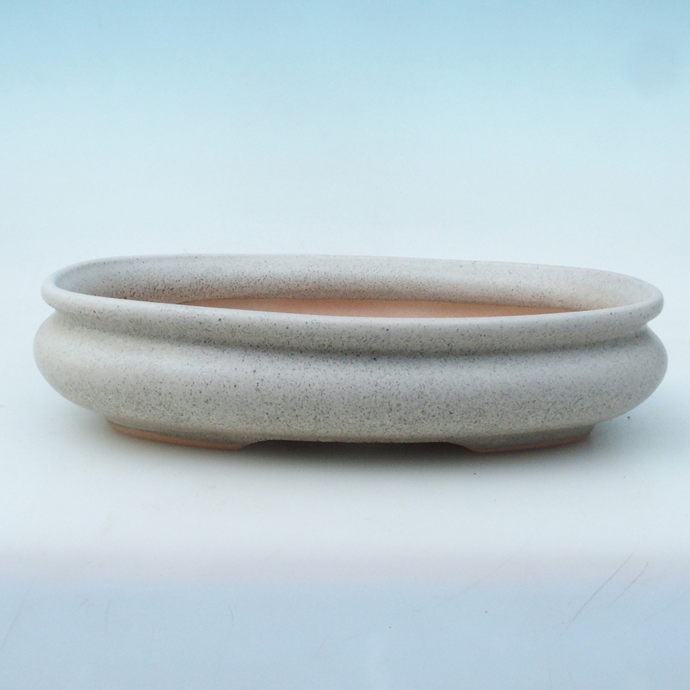 Ciotola bonsai + piattino H15 - 25,5x17,5x6 cm - beige