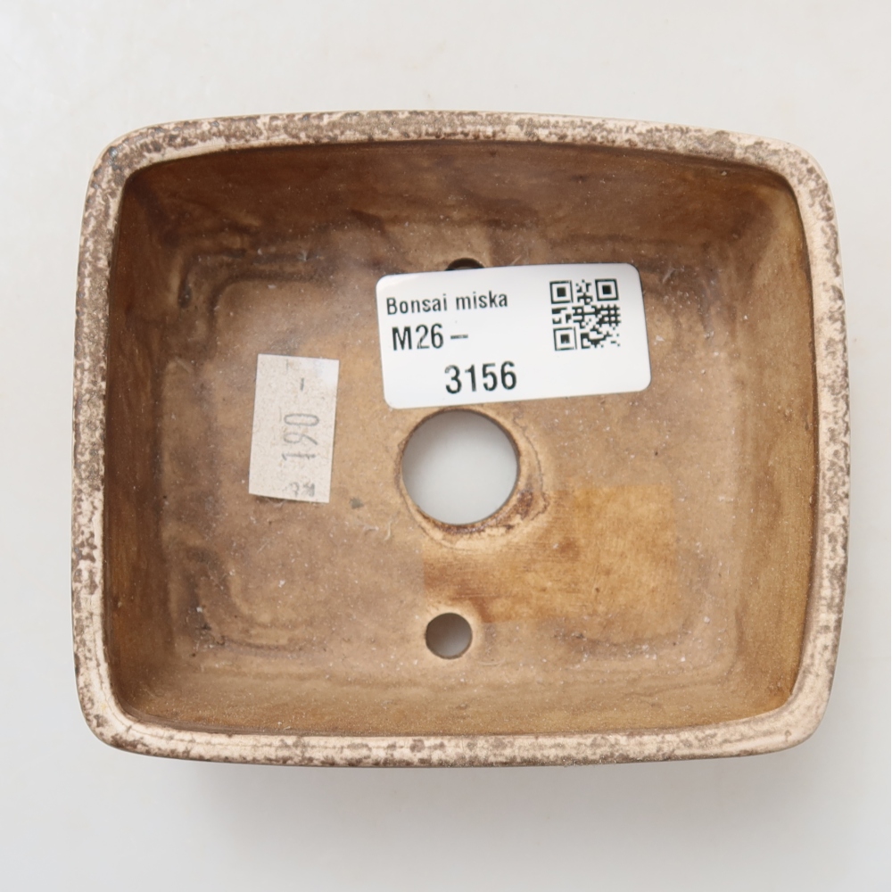 Ciotola bonsai in ceramica 10 x 8 x 3,5 cm, rosa