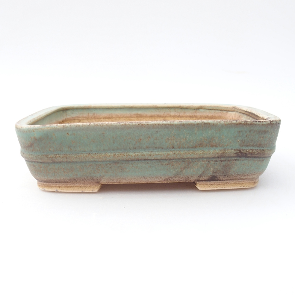 Ciotola bonsai in ceramica 17,5 x 14 x 4,5 cm, verde