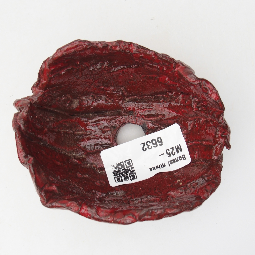 Guscio in ceramica 9 x 7 x 4,5 cm , colore rosso