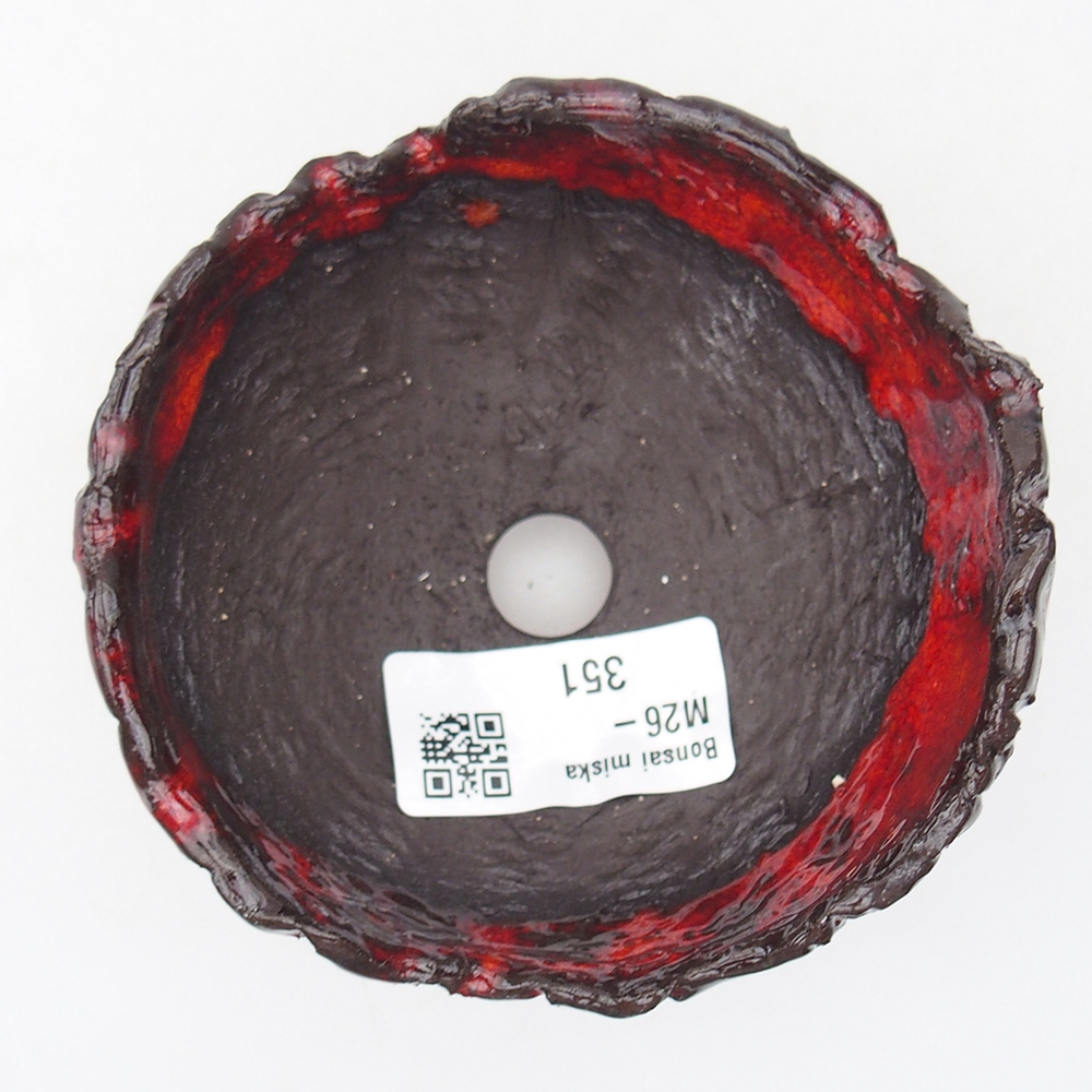 Guscio in ceramica 9,5 x 9 x 6 cm , colore rosso