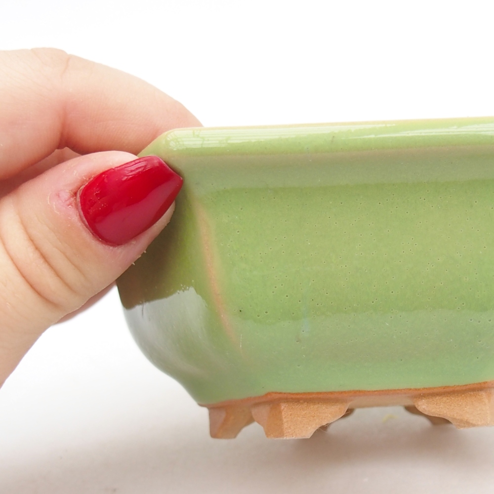 Ciotola bonsai in ceramica 26 x 26 x 8 cm, colore rosso