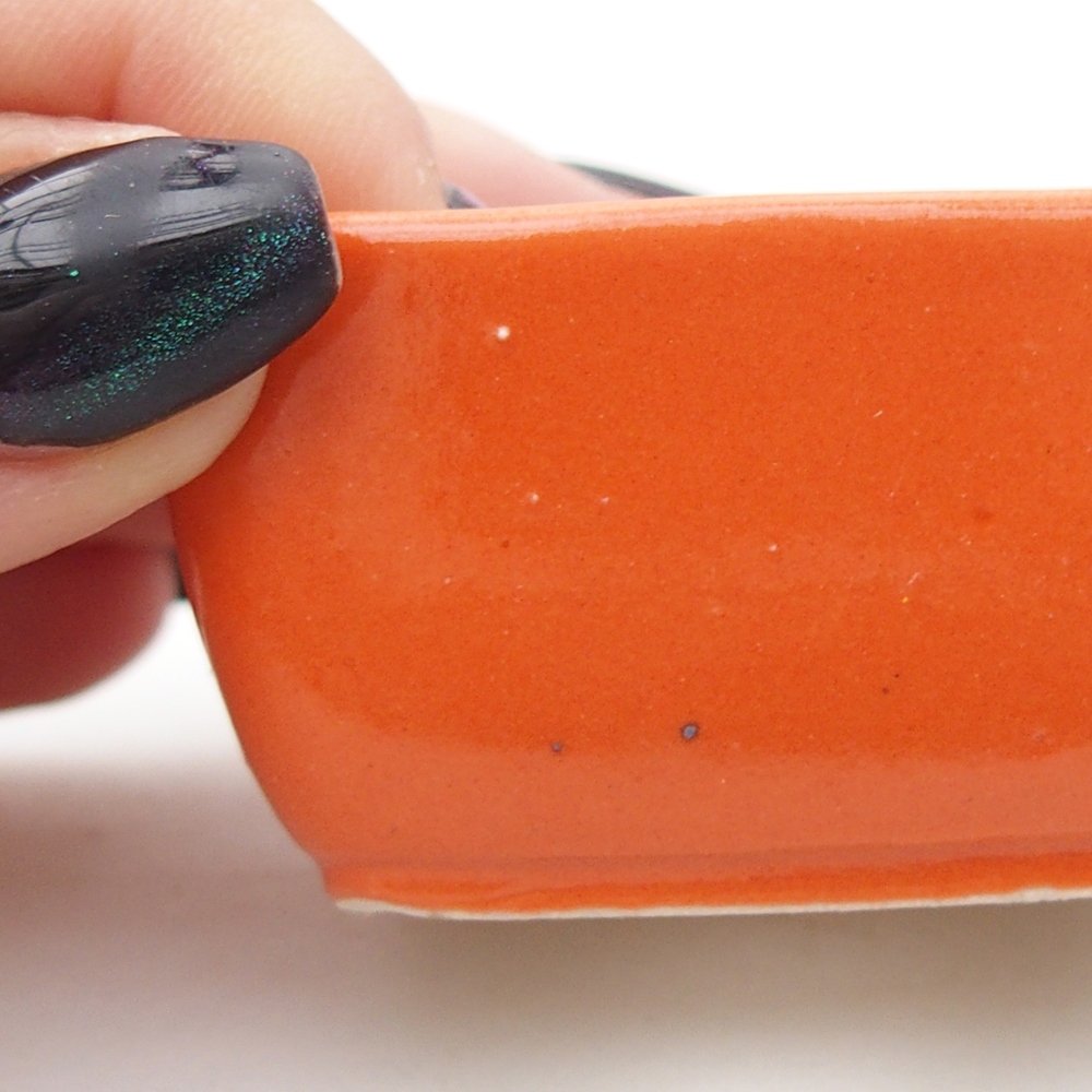 Ciotola per mini bonsai 6 x 4,5 x 3 cm, arancione