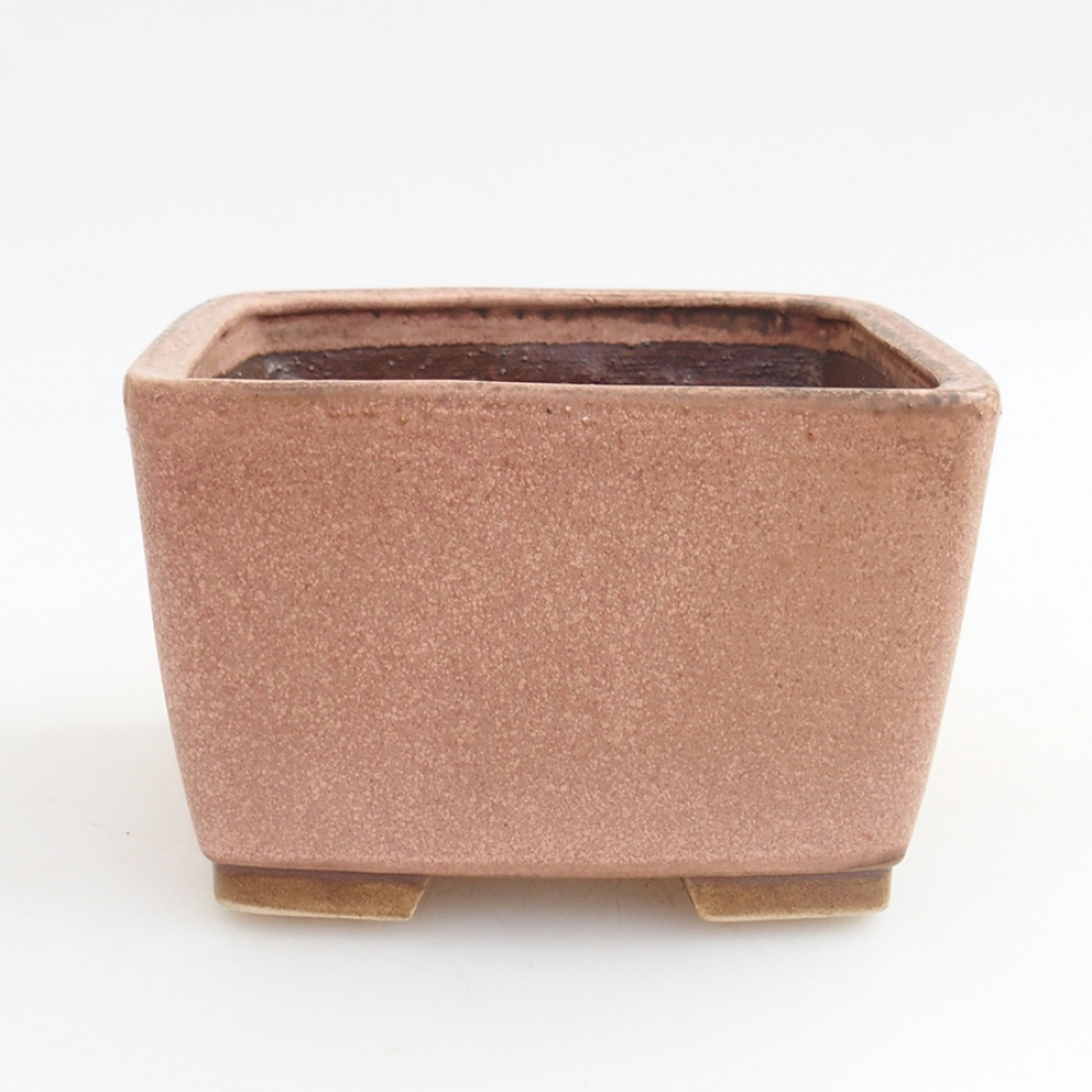 Ciotola bonsai in ceramica 10,5 x 10,5 x 7 cm, rosa