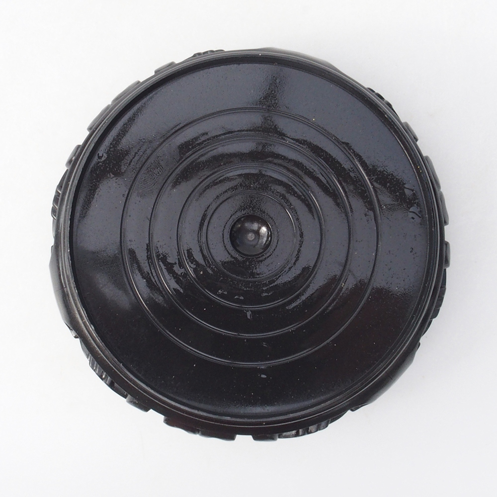 Tavolo bonsai rotondo in plastica 11 x 11 x 3,5 cm, colore nero