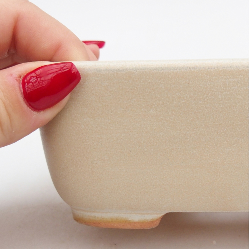 Ciotola bonsai in ceramica 26 x 26 x 8 cm, colore rosso