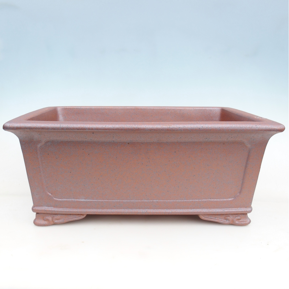 Ciotola bonsai in ceramica 51 x 38 x 21 cm, colore metallo - SOLO RITIRO PERSONALE o trasporto su pallet