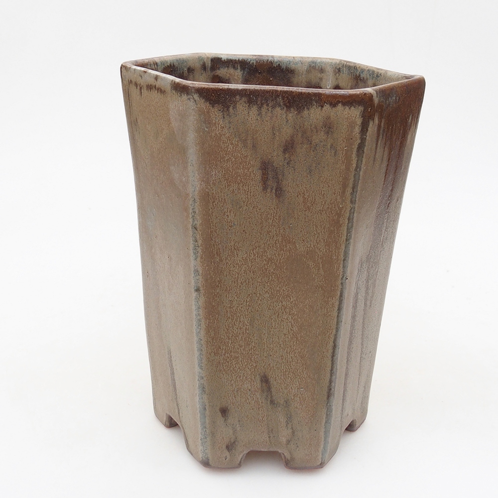 Ciotola bonsai in ceramica 13 x 11,5 x 17 cm, grigio