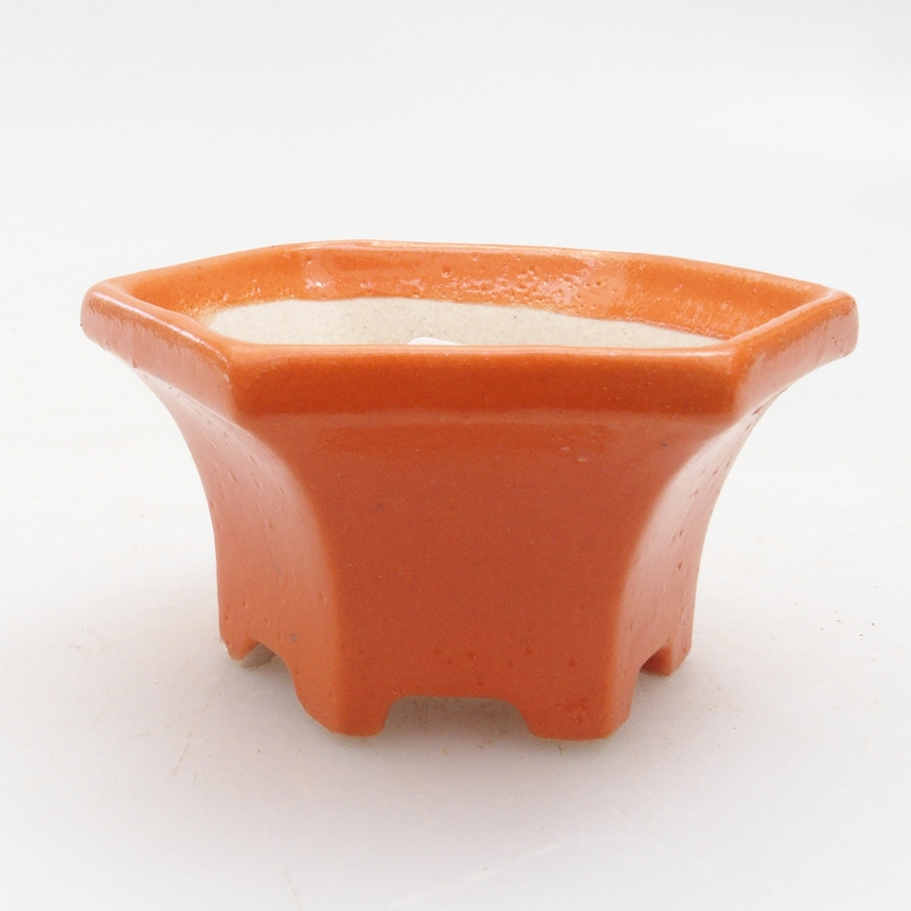 Ciotola per mini bonsai 5 x 4,5 x 2,5 cm, arancione