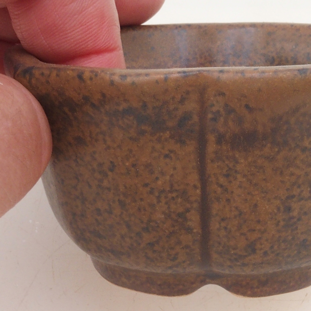 Ciotola per bonsai H95 - 7,5 x 7,5 x 4 cm - marrone