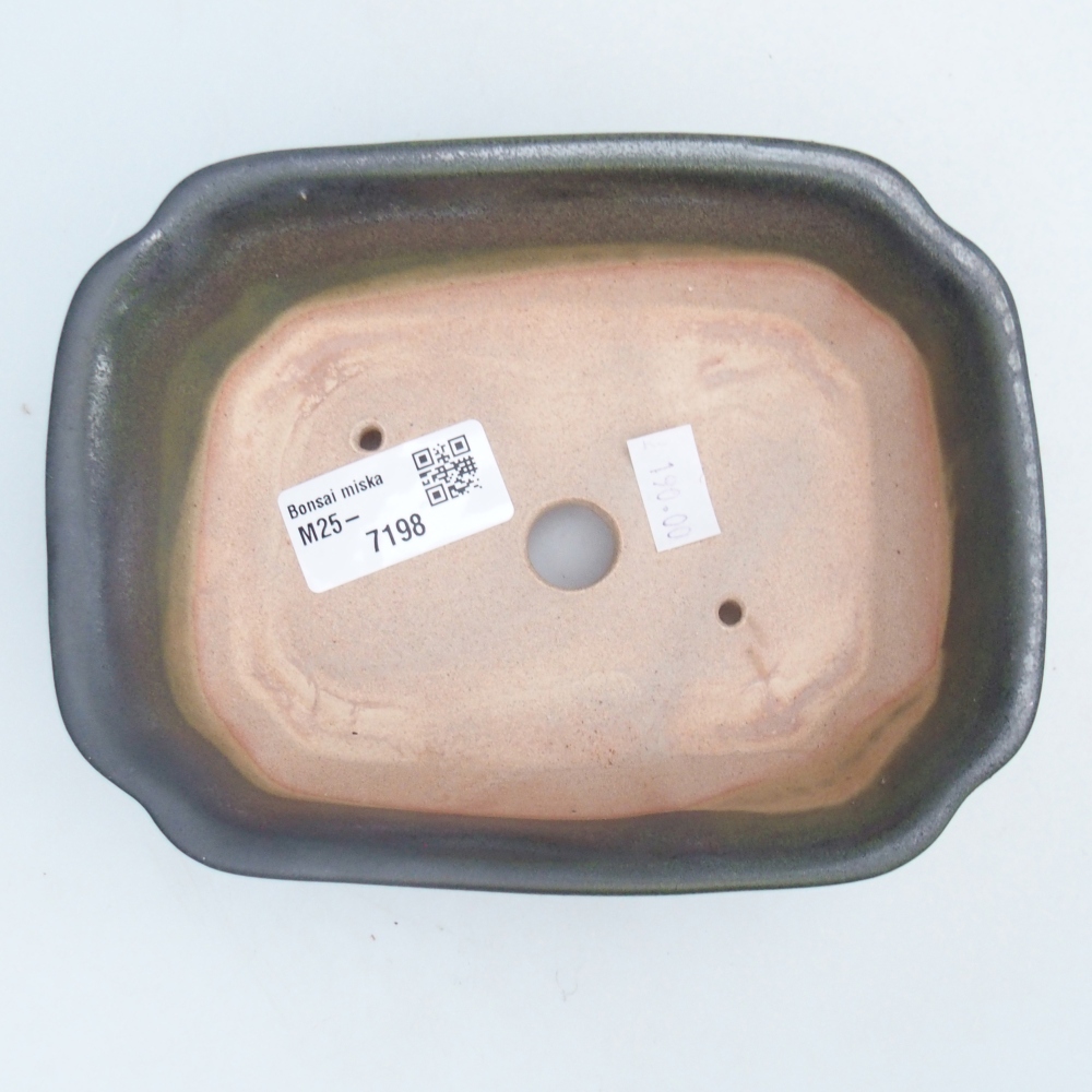 Ciotola bonsai in ceramica 26 x 26 x 8 cm, colore rosso