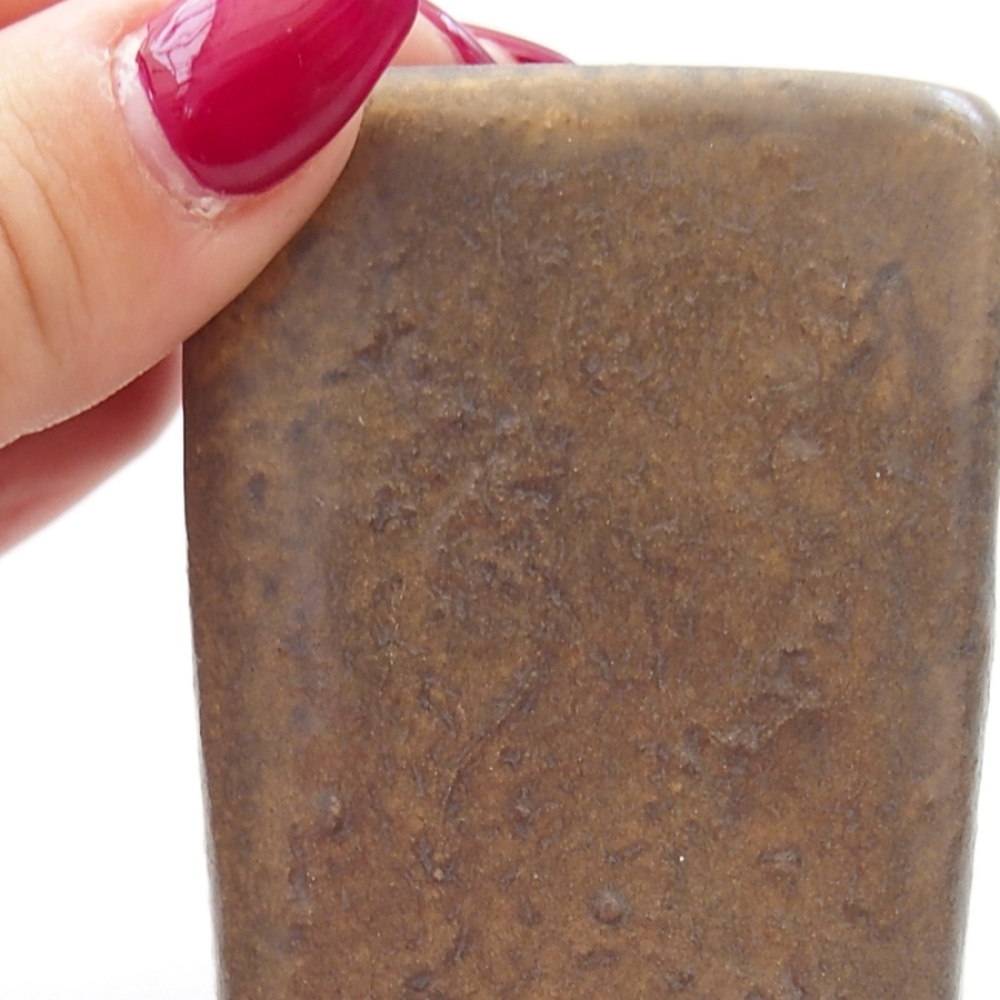 Ciotola per bonsai in ceramica 5 x 5 x 6,5 cm, marrone