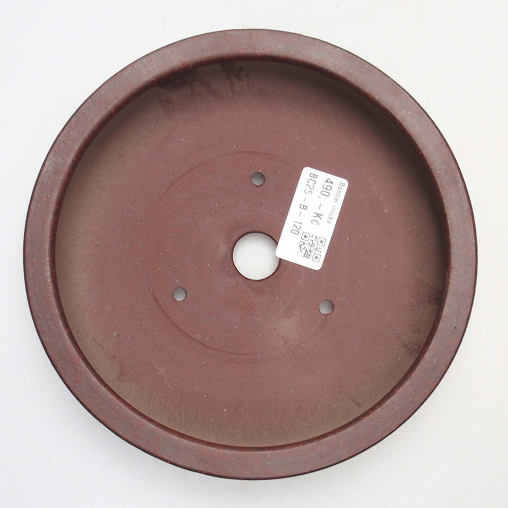 Ciotola 18 x 18 x 4 cm marrone-rosso