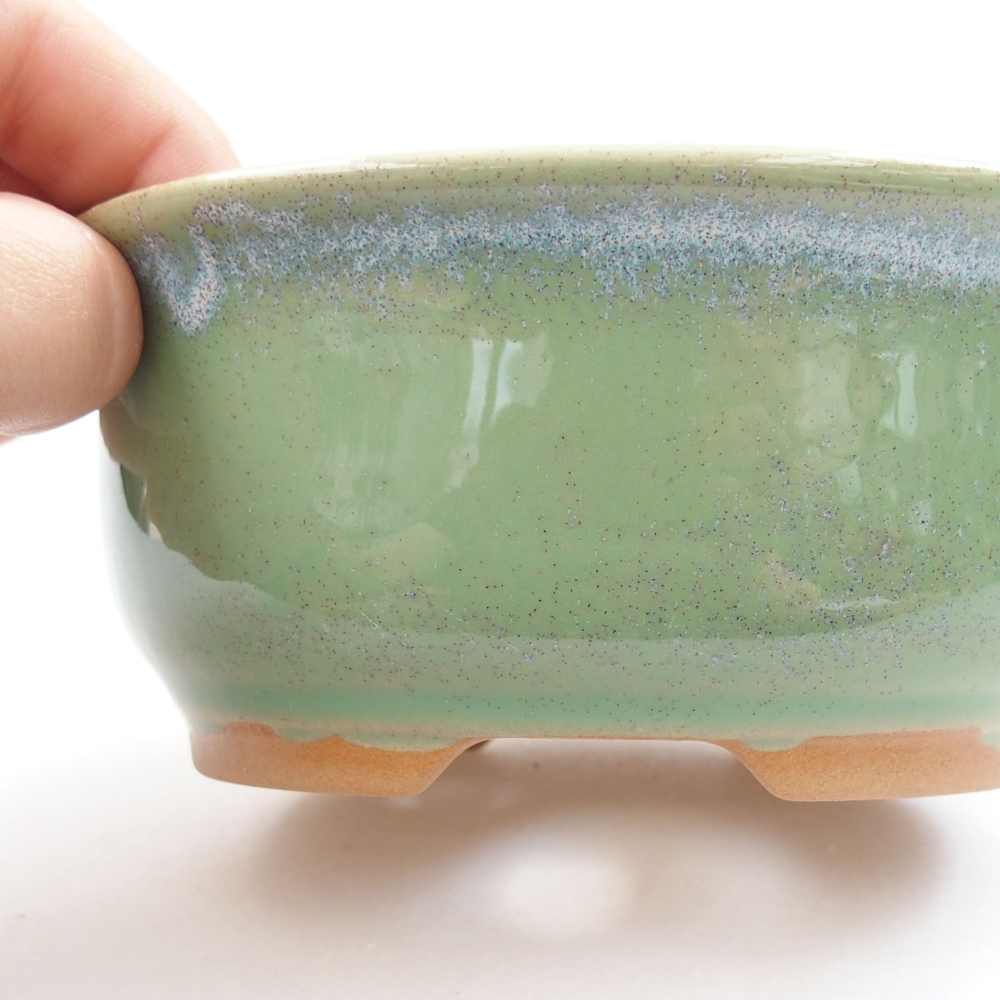 Ciotola bonsai in ceramica 22 x 17 x 5 cm, verde
