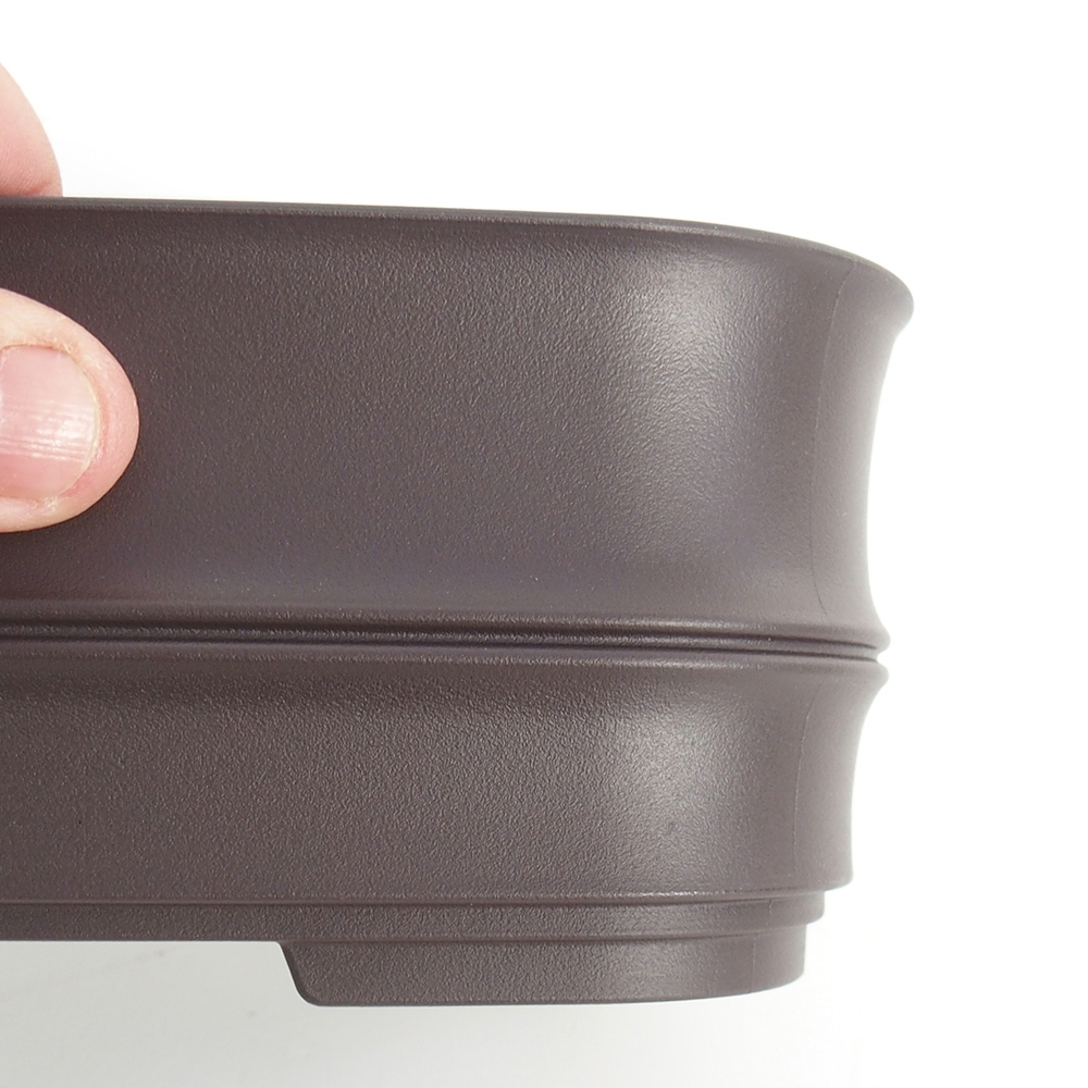 Ciotola in plastica MP-23 - 21 x 15 x 8 cm marrone