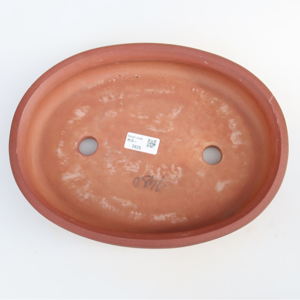 Ciotola in ceramica  31 x 23,5 x 5,5 cm, colore mattone