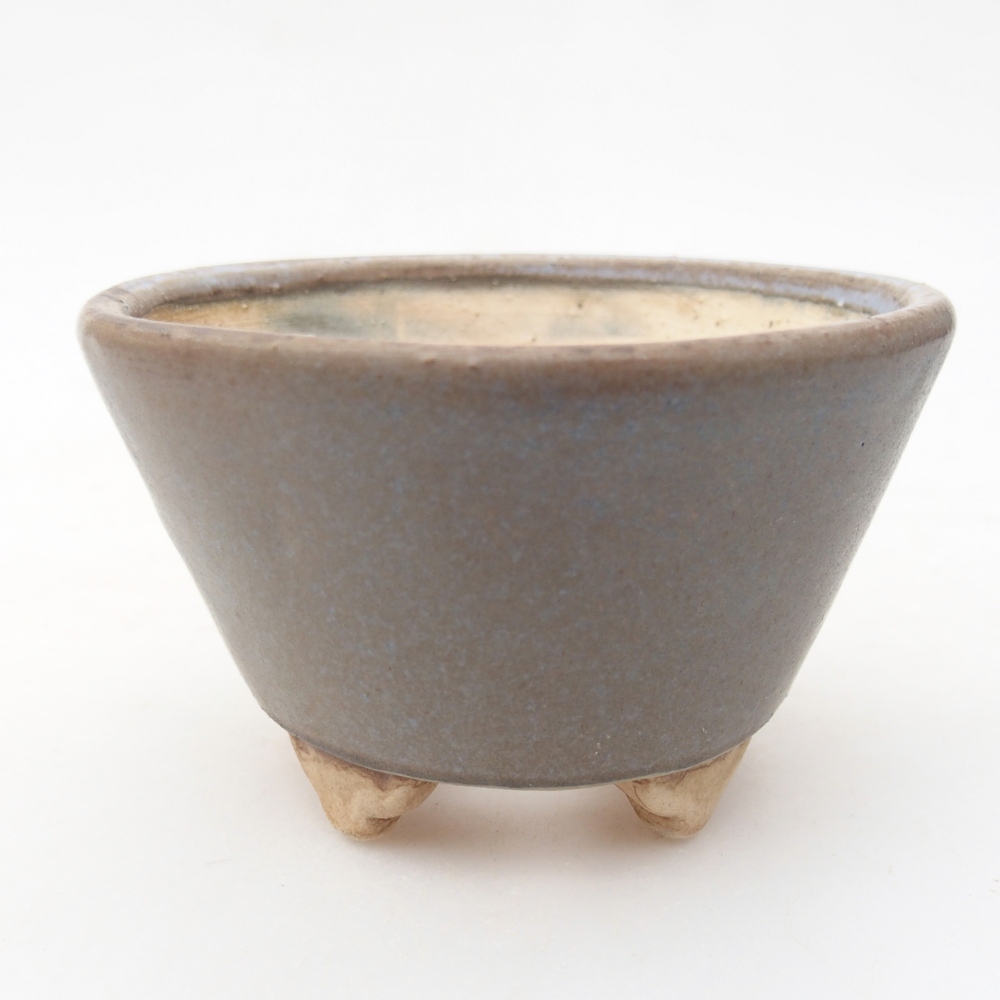 Ciotola bonsai in ceramica 8,5 x 8,5 x 5 cm, colore blu