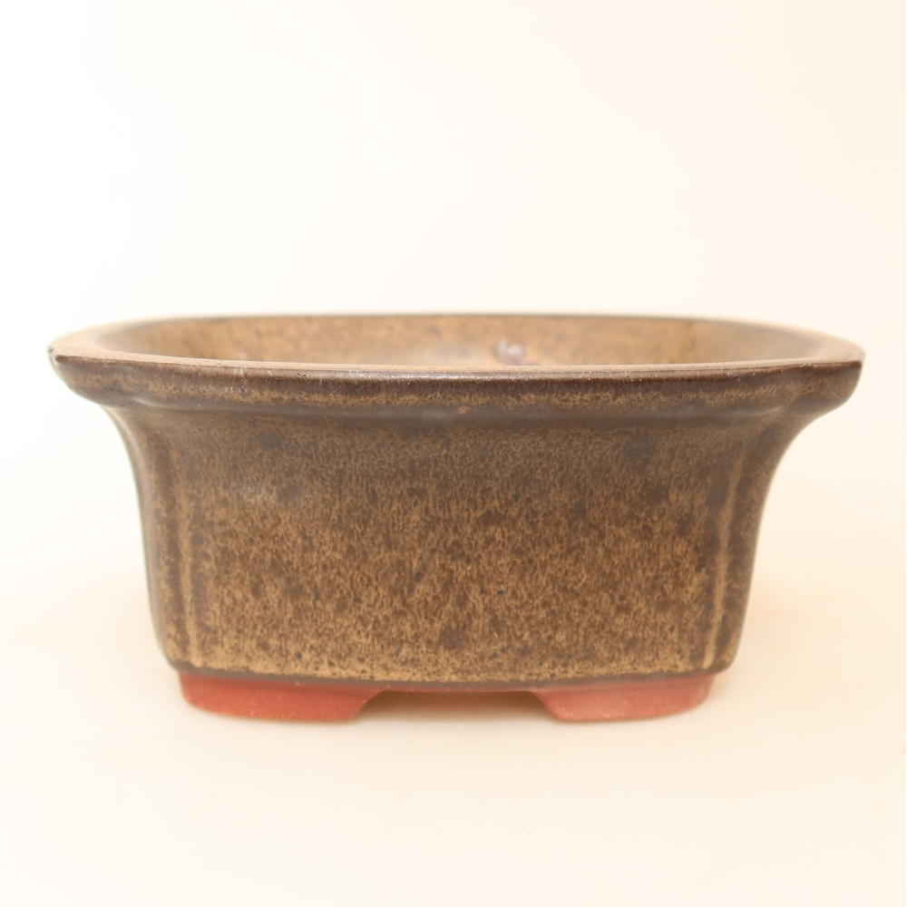 Ciotola in ceramica  13 x 10,5 x 5,5 cm, colore marrone