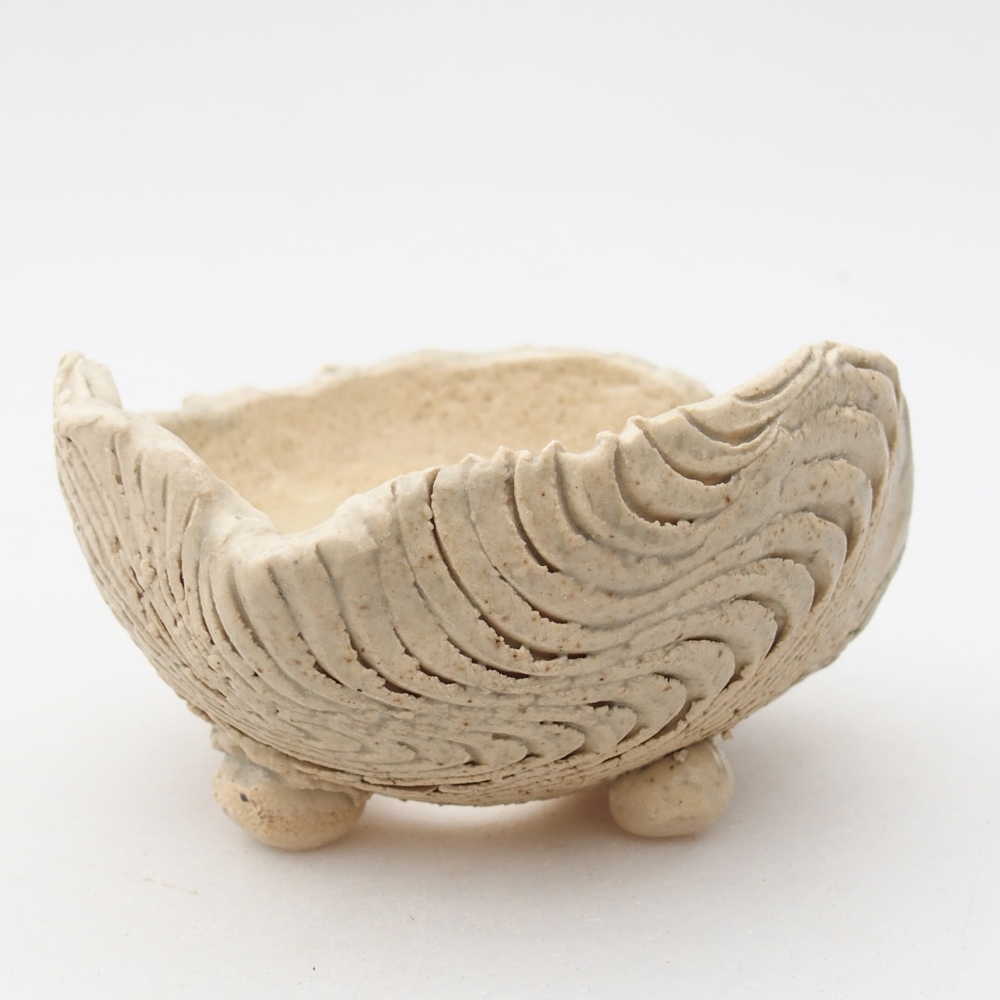 Conchiglia in ceramica 9 x 8,5 x 5 cm , colore beige