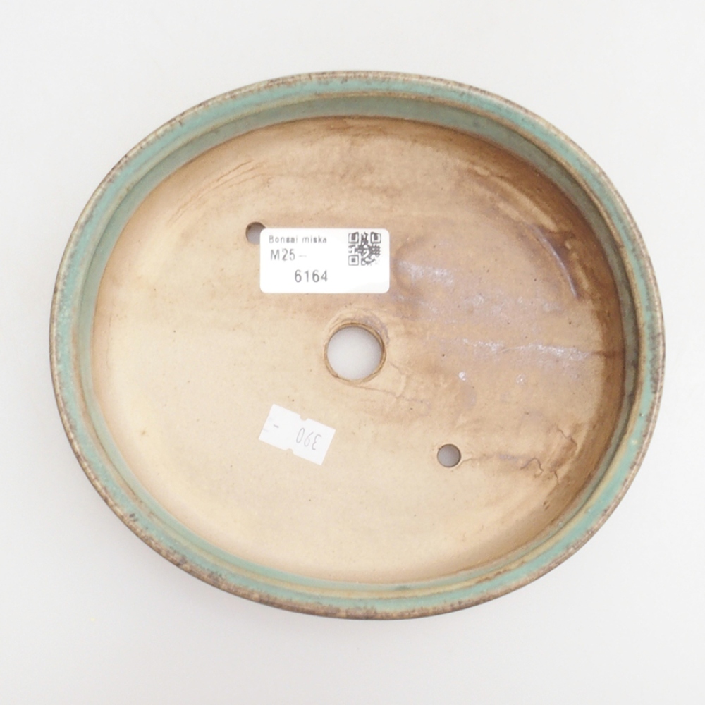 Ciotola per bonsai in ceramica 10 x 8,5 x 4 cm, marrone