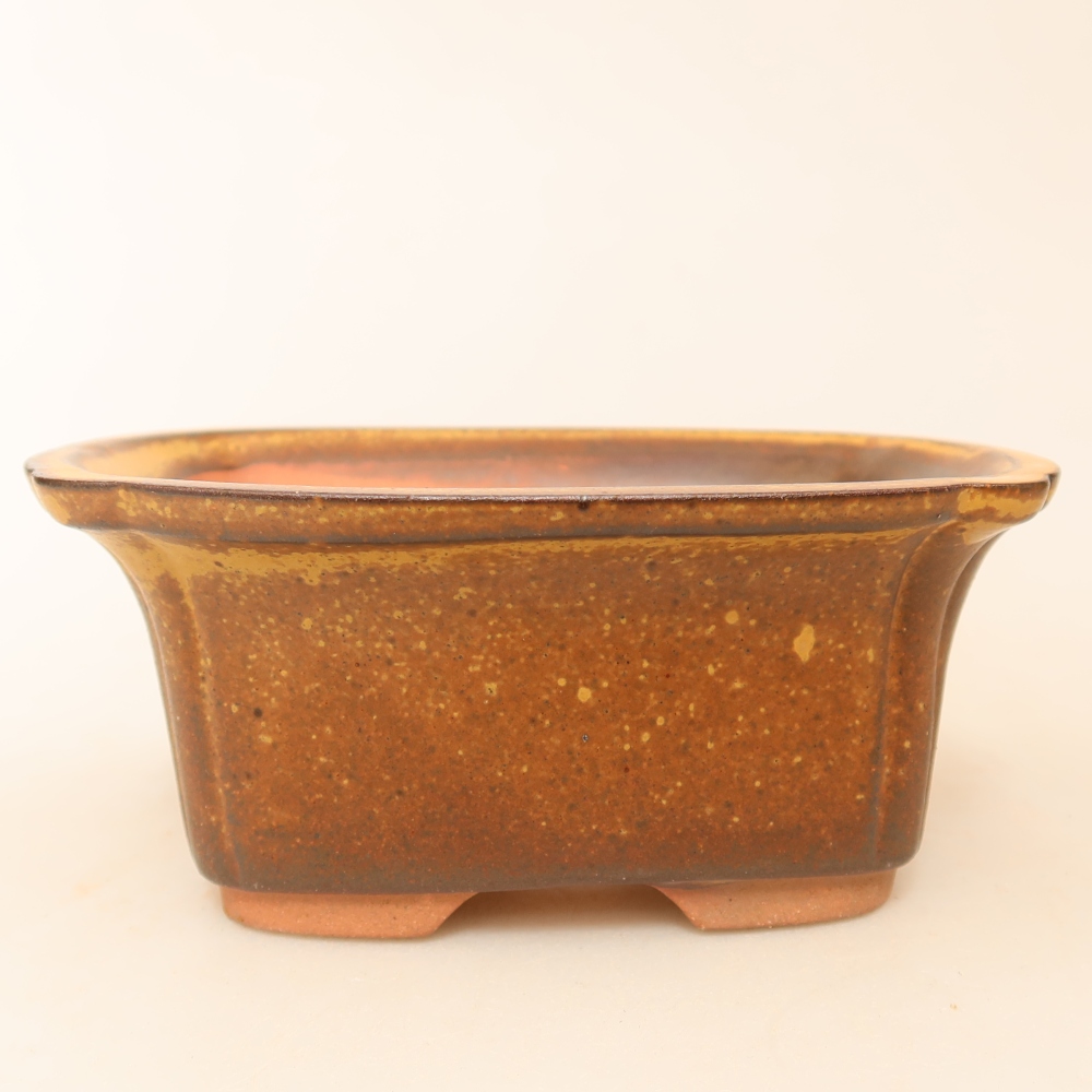 Ciotola in ceramica  13 x 10,5 x 5,5 cm, colore marrone