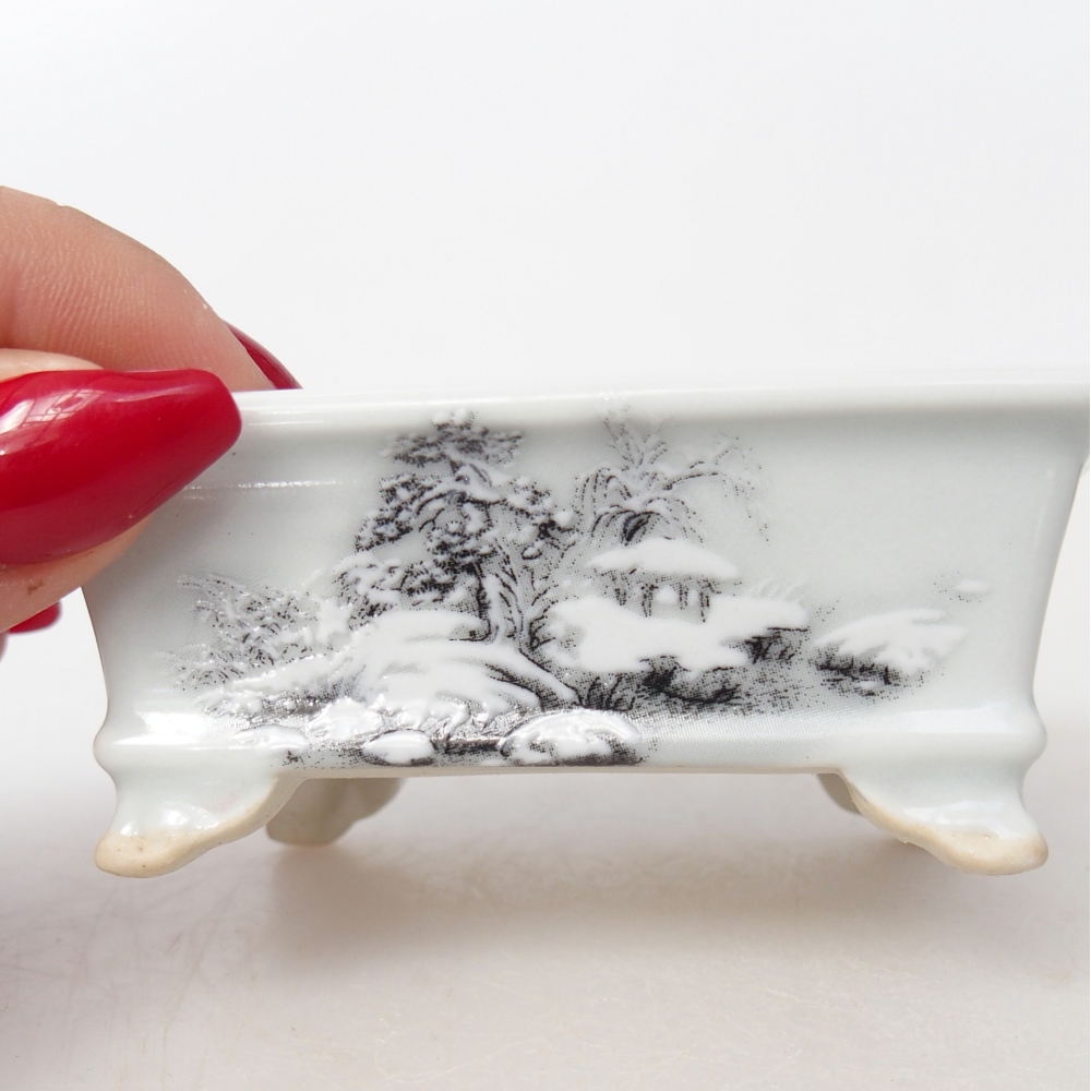 Mini bonsai 8 x 6 x 3 cm, bianco