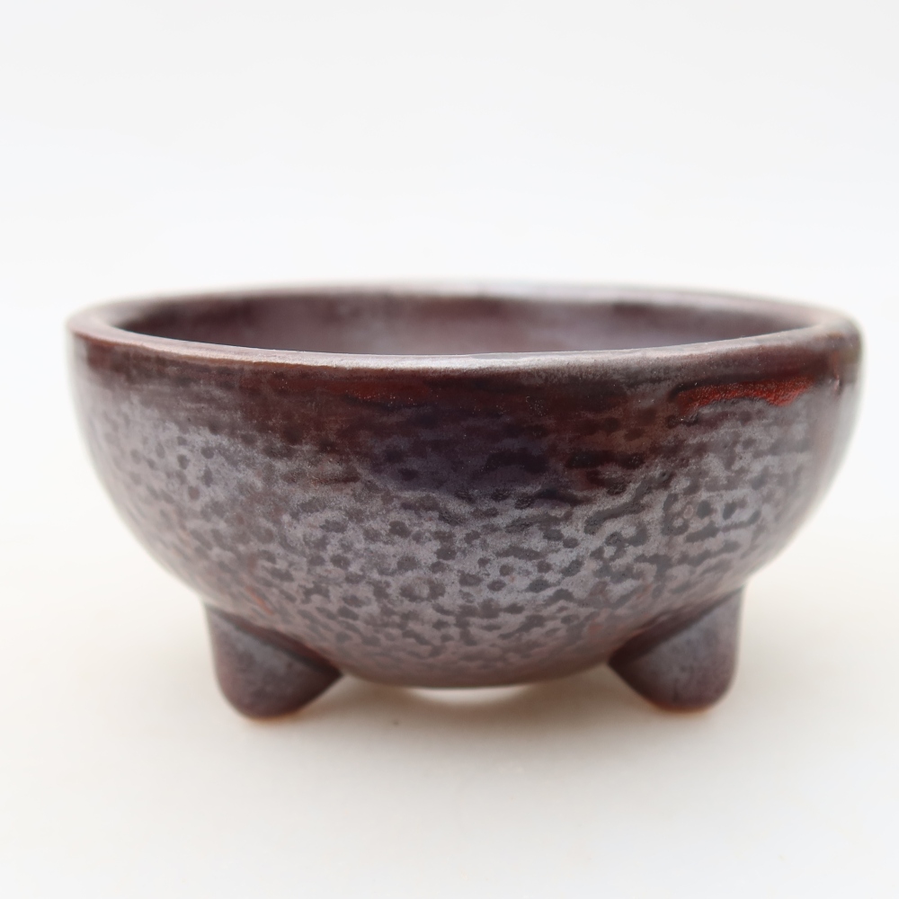 Ciotola per bonsai in ceramica 10 x 10 x 5 cm, marrone