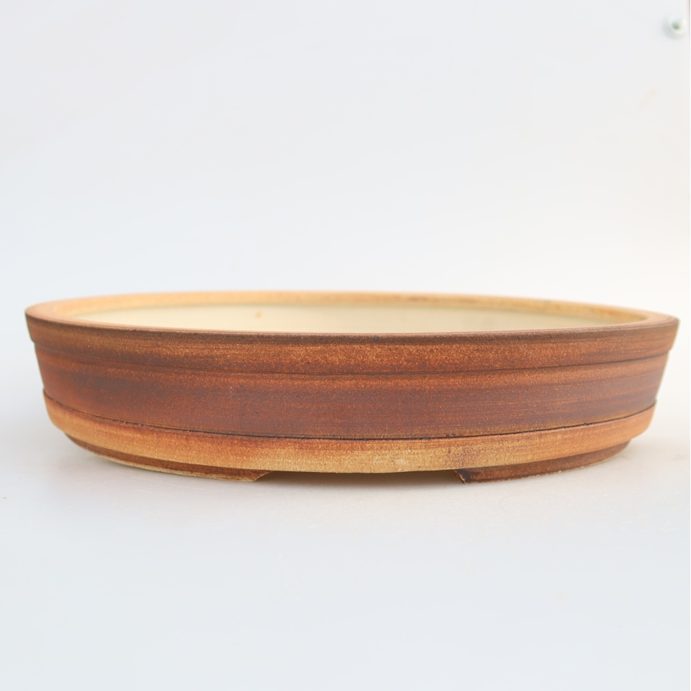 Ciotola in ceramica  29,5 x 29,5 x 5,5 cm, colore marrone