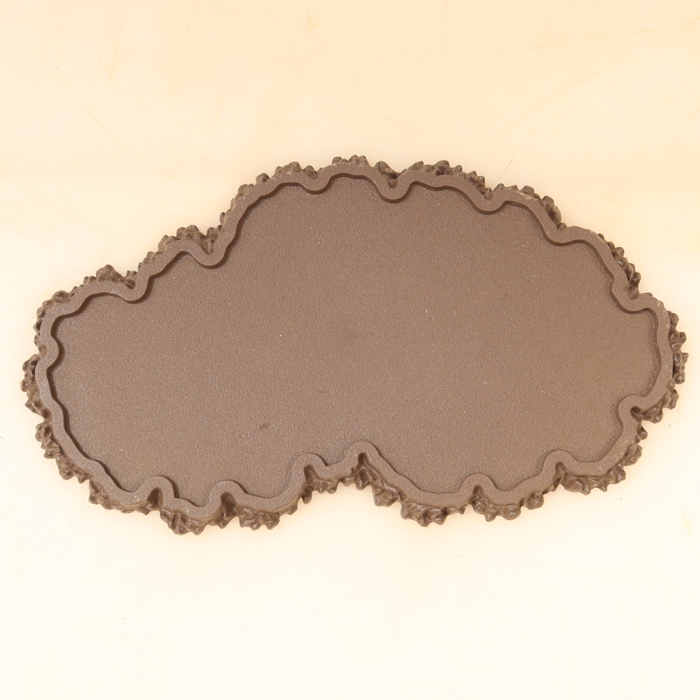 Base in plastica per bonsai 22,5 x 12 x 1 cm, colore marrone