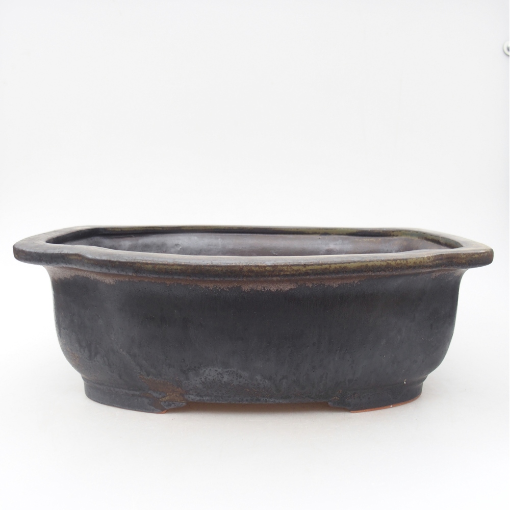 Ciotola per bonsai in ceramica 30 x 26 x 10,5 cm, marrone
